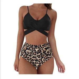 Women Wrap Bikini Set Push Up High Waisted 2 Piece Swimsuits